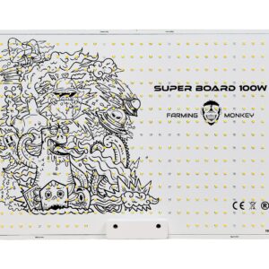 Kit Armario 80x80 Super board 100W, panel LED cultivo interior, luces LED espectro completo para grow room eficiente.
