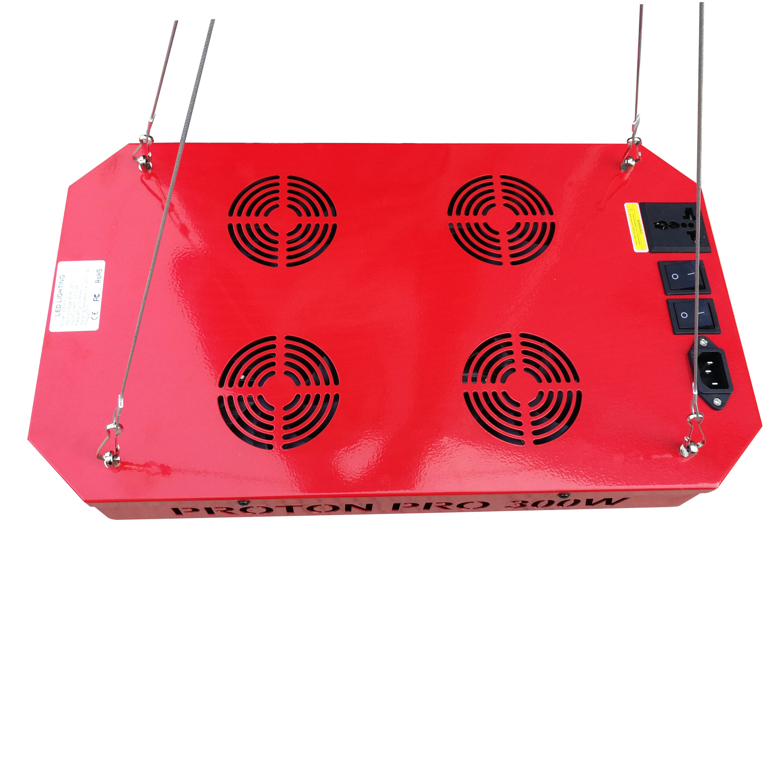 FARMING MONKEY COB 300W lámpara LED roja con COB ultravioleta y lentes para cultivo interior y grow rooms.