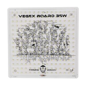 FARMING MONKEY VEGEX BOARD 35W, panel LED ultrafino para cultivo hidropónico, ideal en armarios y luces interiores.