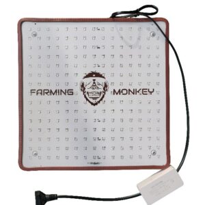 Panel FARMING MONKEY SLIM LED 40W RESINATOR, compacto para cultivo indoor, ideal para armario, luces espectro completo.