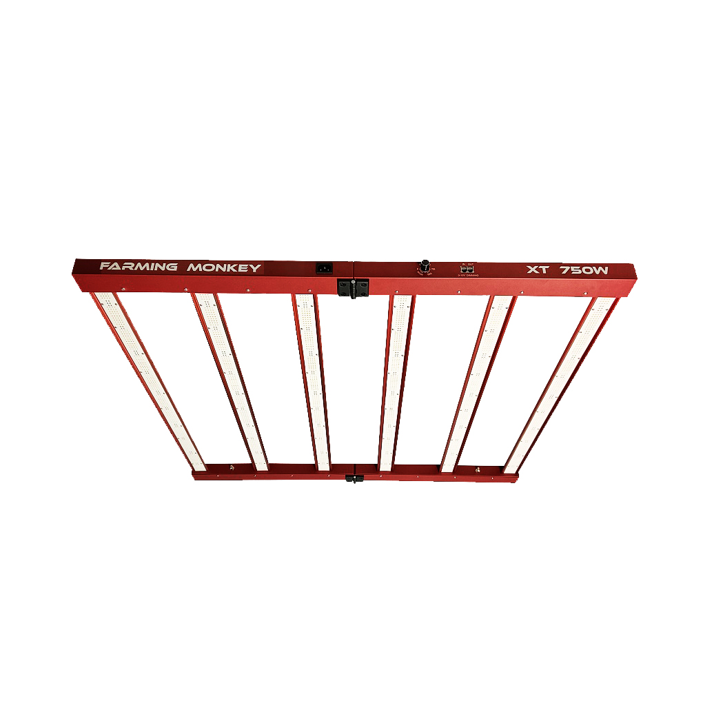FARMING MONKEY XT 750W, panel LED rojo con diodos Samsung, ideal para luces cultivo interior y espectro completo.