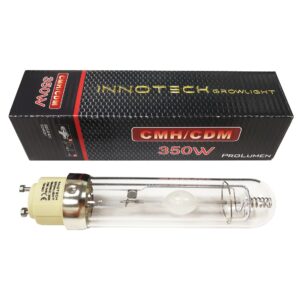 Bombilla LEC 350W 3100K Pro Lumen, ideal para cultivo indoor, compatible con balastros INNOTECH de 350W.
