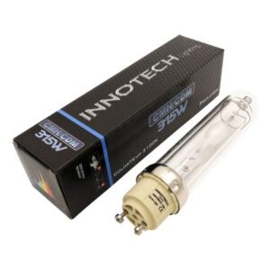 Bombilla LEC 315W 3100K Pro Lumen con arco cerámico para cultivo indoor, ideal para armarios y luces grow.
