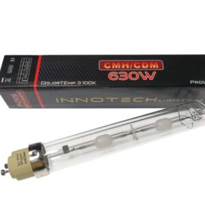 Bombilla LEC CMH 630W 3,100K Pro Lumen, iluminación cultivo interior, lámpara espectro completo grow room.