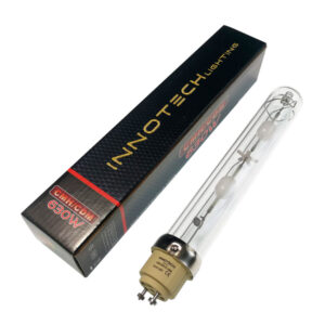 Bombilla LEC CMH 630W 3,100K Pro Lumen INNOTECH para cultivo interior, ideal grow lights armario cultivo.