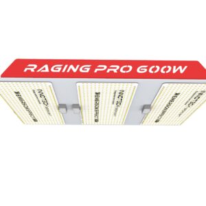 RAGING PRO 600W, panel LED cultivo interior, diseño rectangular y espectro completo, luces grow rooms.
